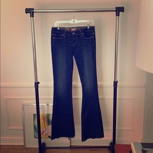 Paige Canyon Flare Dark Wash Jeans - NWOT